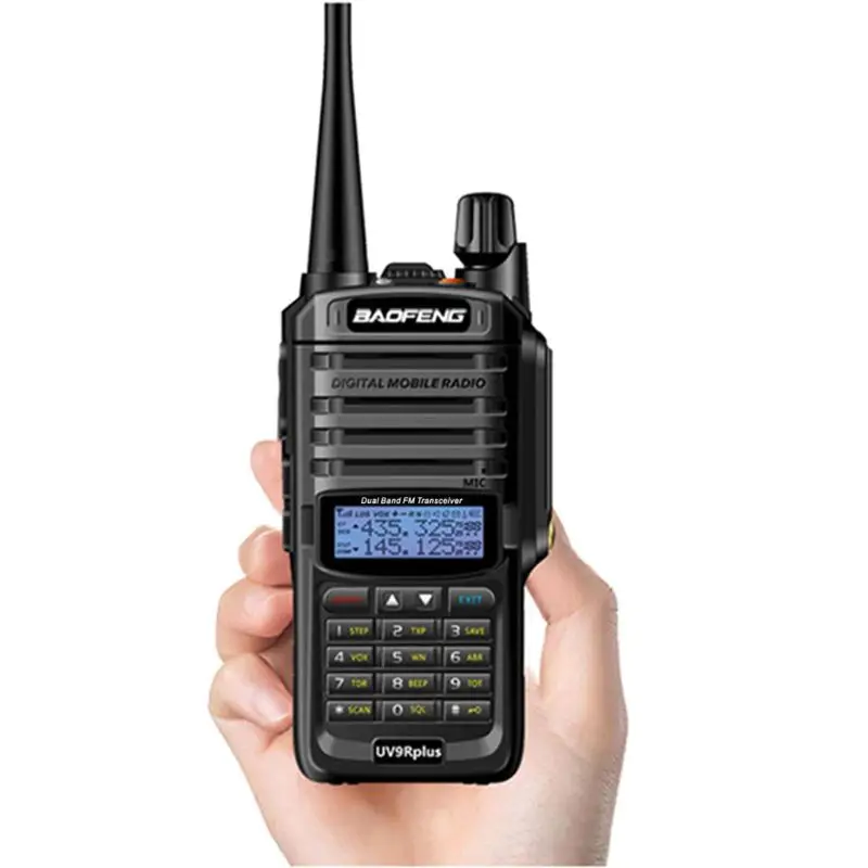 Baofeng UV-9R plus Высокая мощность обновление водонепроницаемый walkie talkie 10 Вт для двухсторонней радиосвязи дальнего радиуса действия 10 км 4500/4800 мАч ЕС Plug