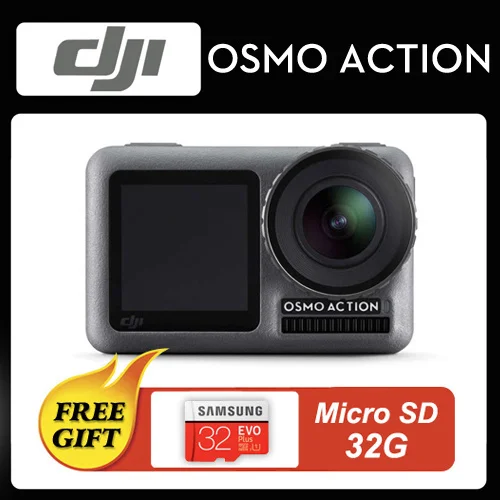 DJI OSMO Водонепроницаемая экшн Водонепроницаемая камера Спортивная камера двойной экран RockSteady 4K HDR видео 8x замедленное движение UHD качество изображения - Цвет: Osmo Action