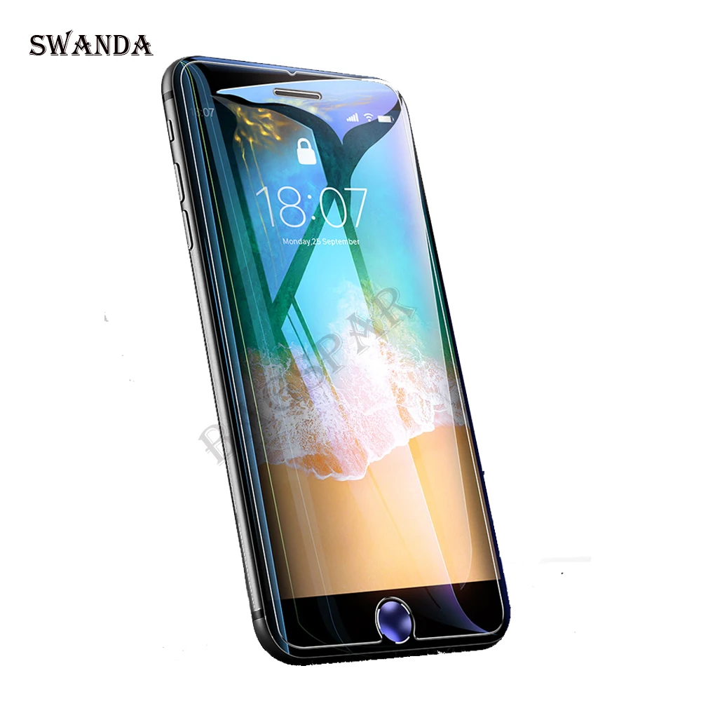 Противоударное закаленное стекло SWANDA 9H 2.5D для iphone 6 7 plus защитная пленка экрана 11 x