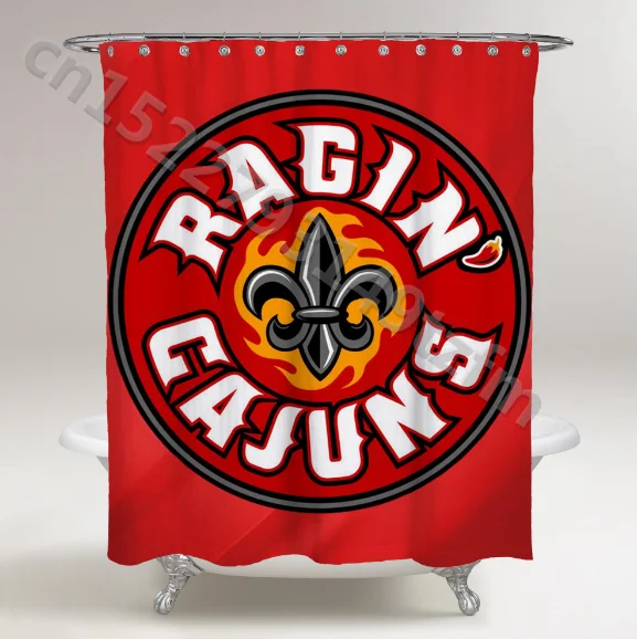Водонепроницаемый занавеска для душа s LOUISIANA RAGIN' CAJUNS занавеска для душа с принтом полиэфирная ткань занавеска для ванной комнаты с 12 крючками