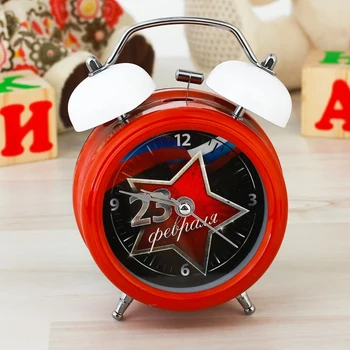 

Alarm clock "February 23", d = 8 cm
