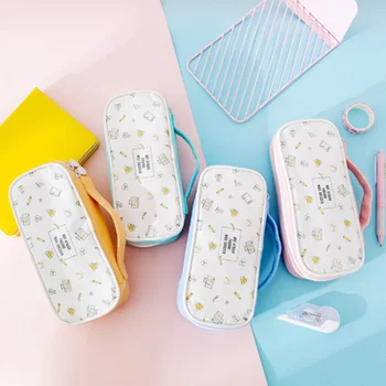 

Creative Portable Large-capacity Pencil Bag Fashion Multifunctional Simple Storage Primary School Stationery Cosmetic Bag