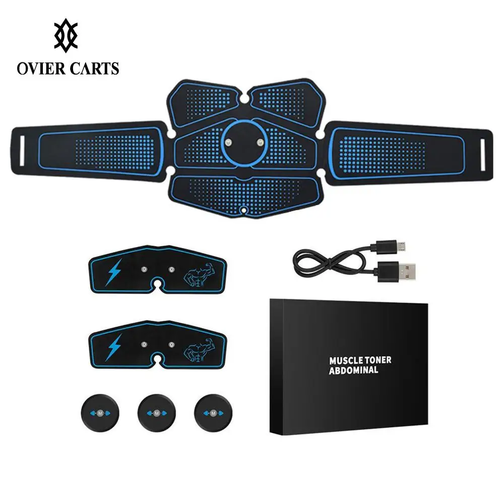 

Abs Stimulator Abdominal Trainer Rechargeable Wireless Abdominal Toning Belt with Leg Arm Pads for Men Women Bodybuilders