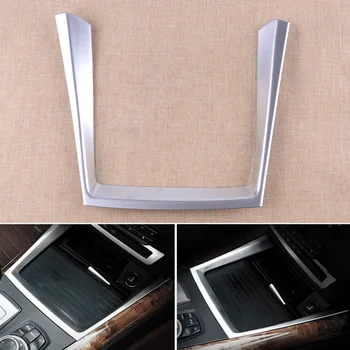 

CITALL Silver ABS Console Front Water Cup Holder Cover Trim Fit for BMW X5 E70 2007 2008 2009 2010 2011 2012 2013