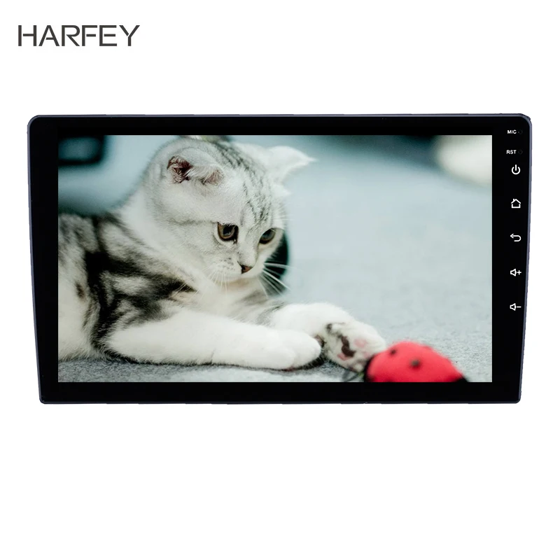 Sale Harfey Universal Car GPS Autoradio Navi 9" HD Android 8.1 Stereo RHD with WIFI Bluetooth AUX Music support DVR Carplay OBD SWC 0