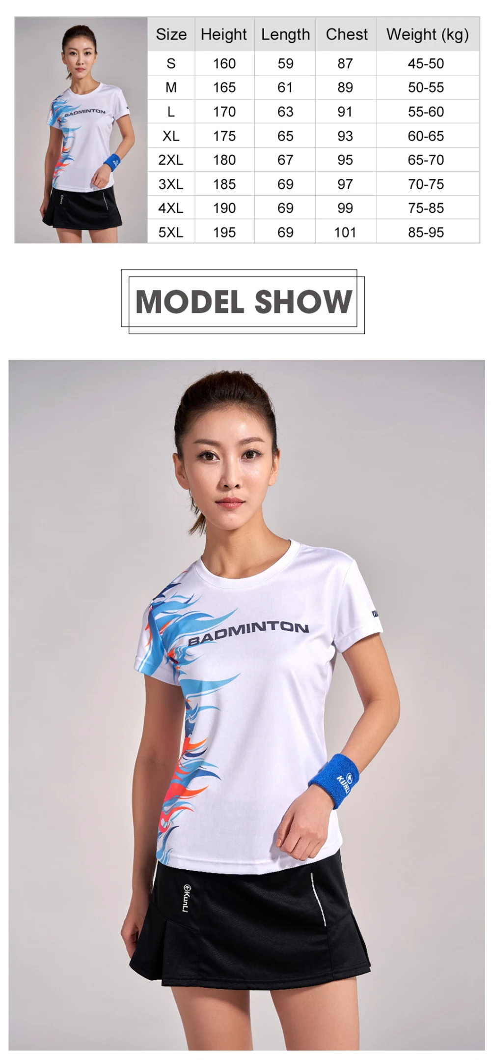 Kunli, теннисная рубашка с коротким рукавом, Женская Спортивная одежда для бадминтона, одежда для бега, футболка, футболка для баскетбола, волейбола