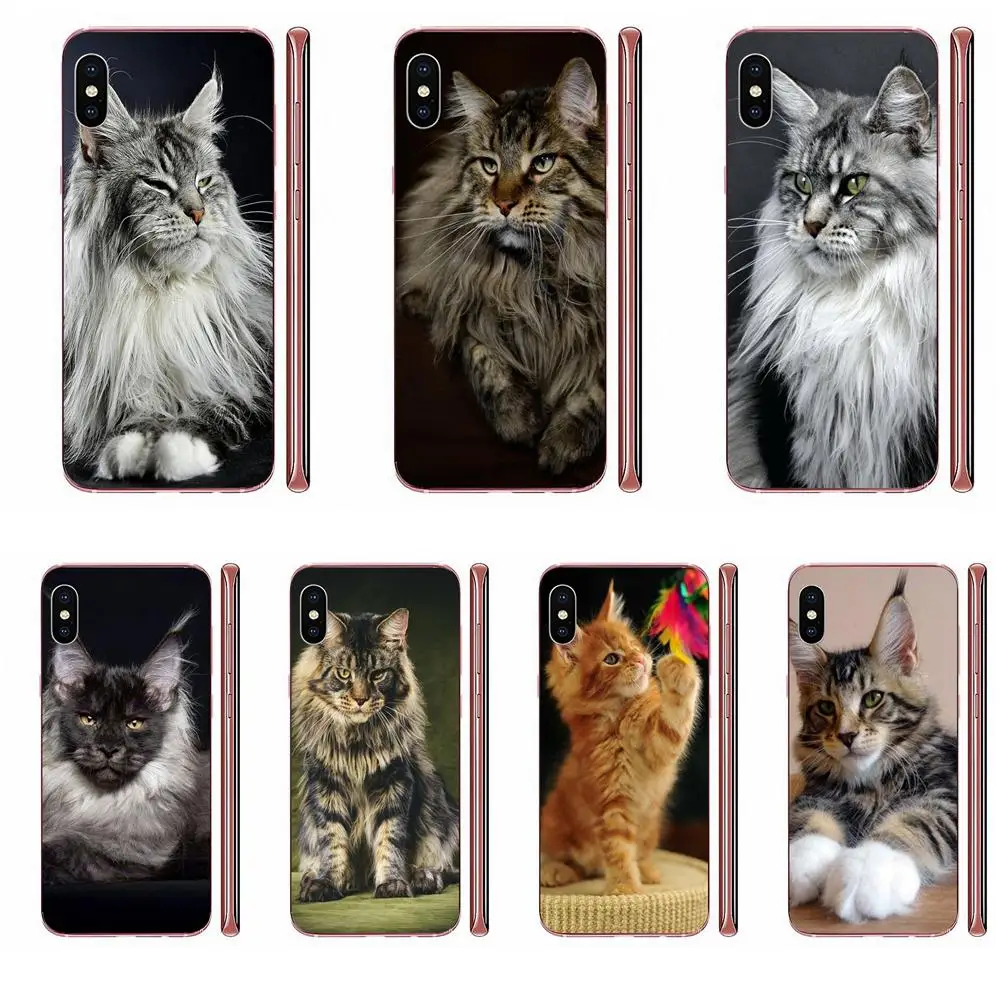 Soft Capa Case For Galaxy J1 J2 J3 J330 J4 J5 J6 J7 J730 J8 2015 2016 2017 2018 mini Pro Pet Maine Coon Cat Print | Мобильные
