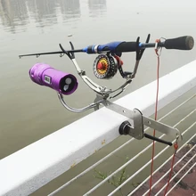 Stainless Steel Folding Bridge Fishing Bracket Multi-angle Raft Fishing Anti-slip Stainless Steel Winter Fishing Accessories