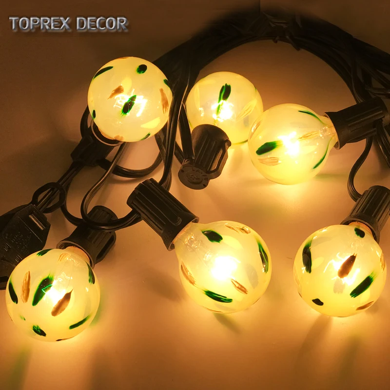 

Toprex 3.5m G40 ball light christmas decoration fairy light string garden backyard decoration xmas tree light