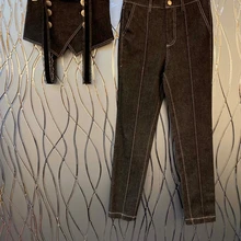 Зимний женский пояс из двух частей уличные джинсы 1216