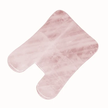 

Rose quartz Massage powder crystal Natural Rose Quartz Guasha Scraping Beauty Kit Simming Arm Leg V Facial Plate