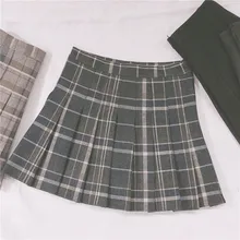 Harajuku Японская мягкая женская тонкая плиссированная юбка женская новая Студенческая шерстяная клетчатая юбка Мори для девушки
