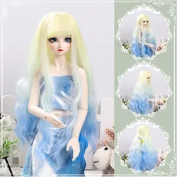 BJD SD MSD YOSD – perruques de poupée haute température, dégradé de soie, couleur Limes, accessoires de taille, pour 1/3 1/4 1/6 