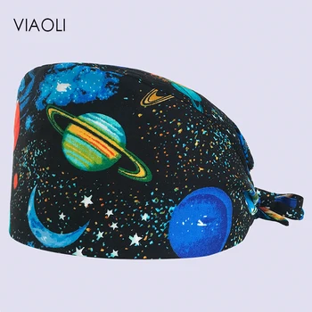 

Viaoli Dentist Cap/hats Medical Surgical Scrub Caps Surgical Surgeon's Surgery hat Pet Doctor Cap/hats