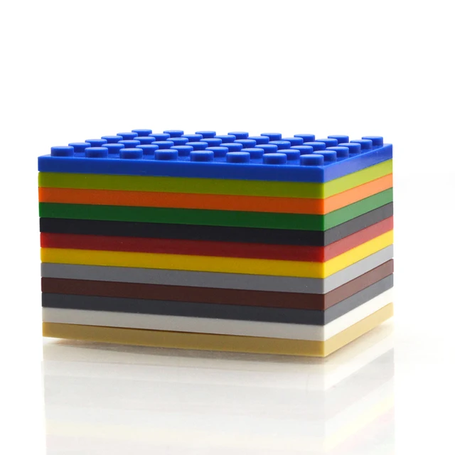 10pcs DIY Building Blocks Thin Figures Bricks 6x8 Dots 12Color Educational Creative Size Compatible With 3036 Toys for Children 3