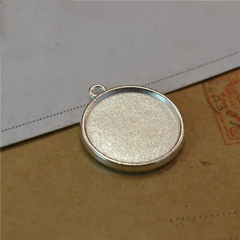 40pcs/lot Retro Round Cabochon 25mm Settings Cameo Base Jewelry Crafts
