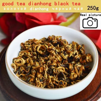 

quality good china tea Black tea DianGong sweet gold screw Yunnan chicken DianHong deqing DianGong 250g Free shipping