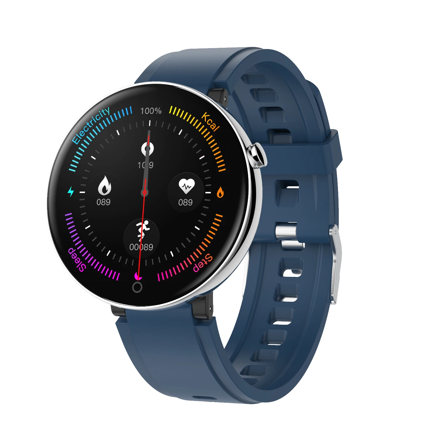 Blue DT18 Bluetooth Смарт-часы Android SmartBracelet GSM телефонный звонок SIM TF камера Смарт-часы для Android фитнес-трекер - Цвет: Blue