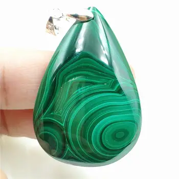 

Newly Natural Green Malachite Chrysocolla Pendant 44x30x7mm Powerful Energy Women Men Rectangle Jewelry AAAAA