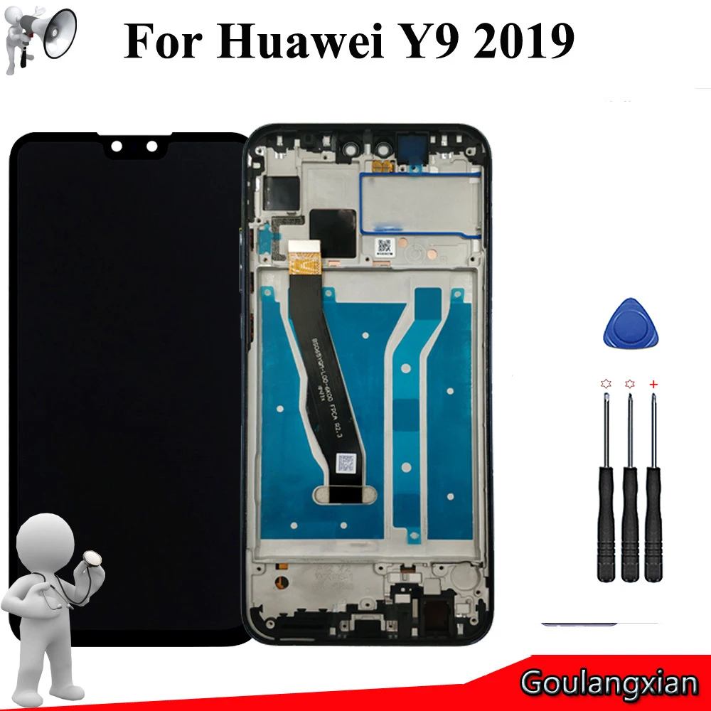 

6.5 "Original With Frame LCD For Huawei Y9 2019 LCD Display Touch Screen Digitizer For Y9 2019 LCD JKM-LX1 JKM-LX2 JKM-LX3