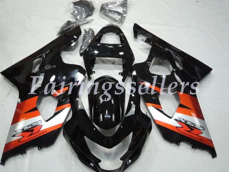 

New ABS Plastic Fairings Kit Fit For Suzuki GSXR600 GSXR750 GSX-R600 R750 K4 2004 2005 Injection Mold black red
