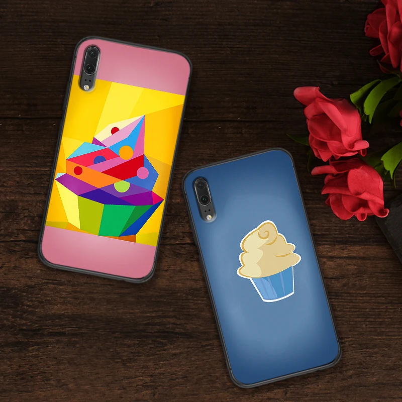 Милые для торта роскошный черный чехол huawei P Smart Z 2018 P20 Pro P8 P9 Mini P10 2019 P30 LITE