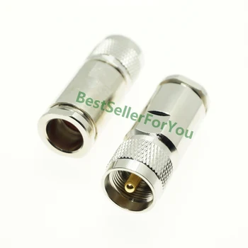 

1Pcs UHF PL 259 male solder clamp Plug connector for 10D-FB LMR500 LMR-500 Coaxial cable