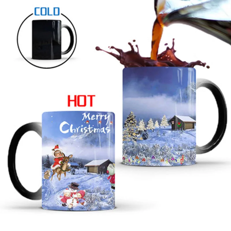 Новинка 1 шт. 350 мл Merry Christmas Magic Кофе кружка Температура Цвет изменение
