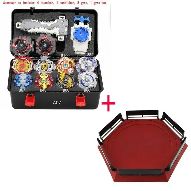 Горячие Стили волчок Beyblade Burst B139 B133 B131 B129 B127 B128 без Устройства Запуска коробка металлический пластик Fusion 4d Подарочные игрушки - Цвет: A 07