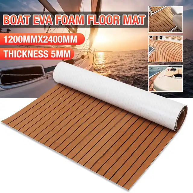 3 farbe Selbst-Klebe EVA Schaum Marine Bodenbelag Faux Teak