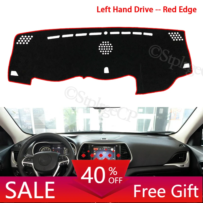 for Jeep Cherokee KL 2014 2015 2016 2017 2018 2019 Anti-Slip Mat Dashboard Cover Pad Sunshade Dashmat Protect Car Accessories |