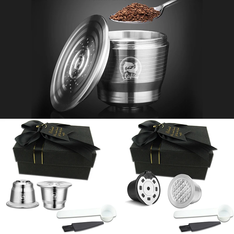 Многоразовые кофейные капсулы чашка для Nespresso U. Многоразовые фильтры стручки с кисточкой