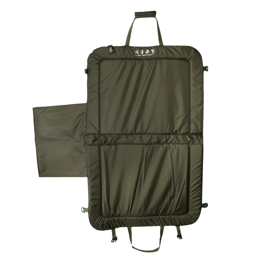 Army Green Foldable Unhooking Mat Fish Protection Beanies Mat Fishing Tackle