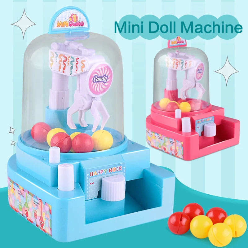 Мини-машина для ловли конфет, игрушечная механическая рука, маленький шаровой кран, ручной коготь, кран для игровых автоматов, игрушка для ловли детей
