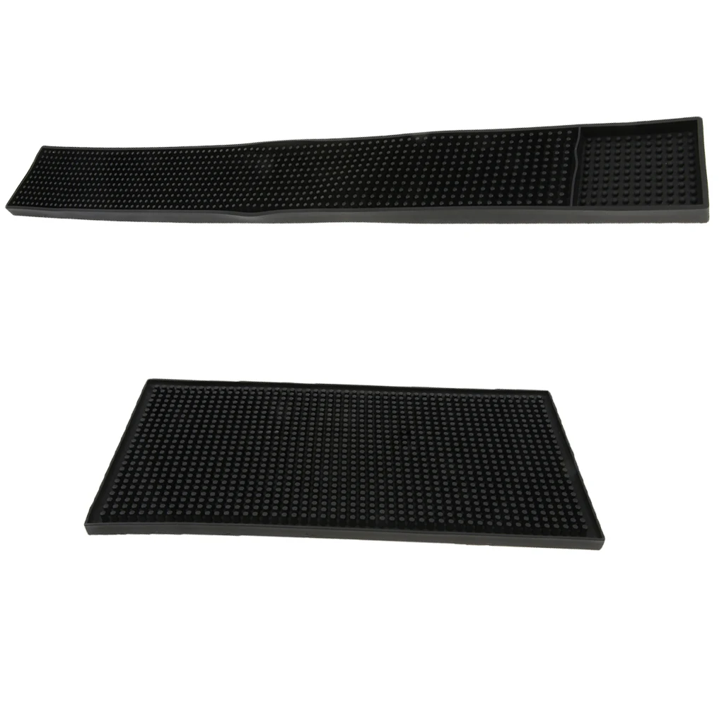 Набор из 2 резиновых ковриков для пивного бара водостойкие стеклянные коврики 24x3