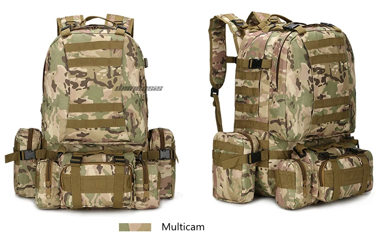 Водонепроницаемый Военный тактический рюкзак, вместительный походный рюкзак для альпинизма, сумки для путешествий, походные рюкзаки 50л