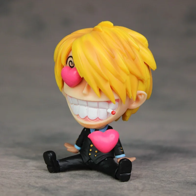One Piece/Sea King GK Color Sanji Smoking Xiangjishi GK Wretched Sitting Sanji Garage Kit Model Boxed
