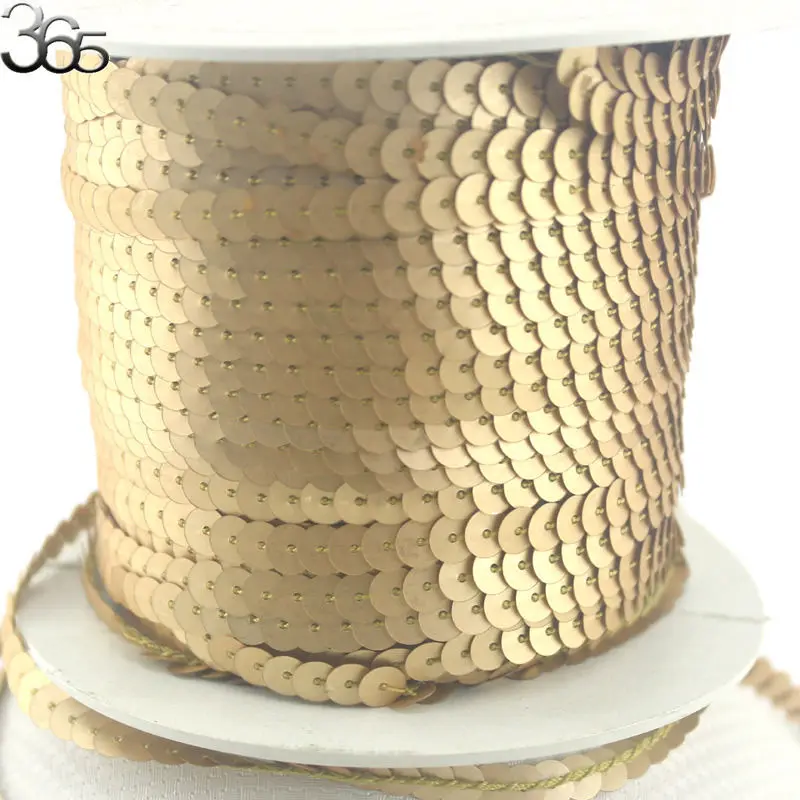 Free Shipping Wholesale 6mm Brown Coin Connect PET Sequin Strip Beads Diy Cloth Decoration Accessories | Украшения и аксессуары