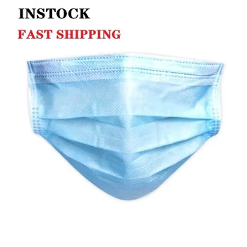 

In stock！Disposable Masks 10/50 pcs Mouth Mask Nonwoven Elastic Earloop Salon Mouth Face Masks