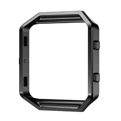 black Рамка чехол оболочка для Fitbit Blaze из нержавеющей стали запасной чехол трекер активности Смарт-часы аксессуары - Цвет: black