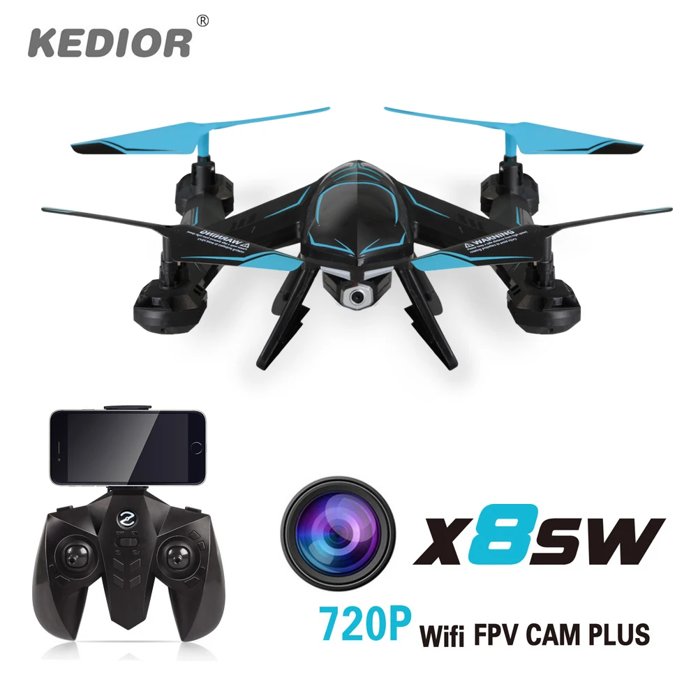 

X8SW Quadcopter Drone with 720P Camera HD Rc Quadrocopter Multicoptedr 2.4G Professional Remote Helicopter