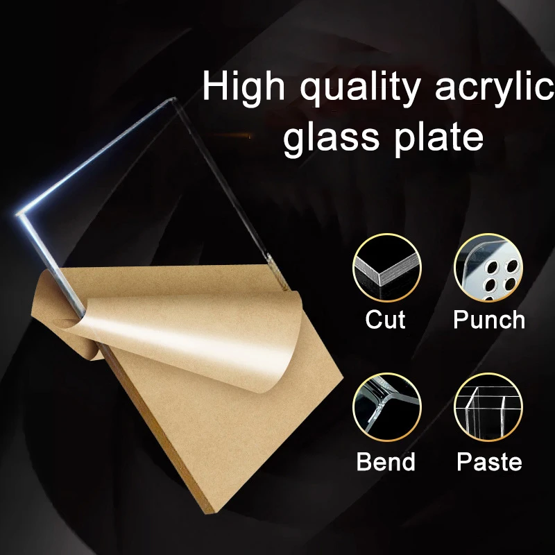 100x200mm Acrylic board high transparency clear acrylic organic plastic sheet 1mm 3mm and 8mm glass methacrylate | Обустройство дома