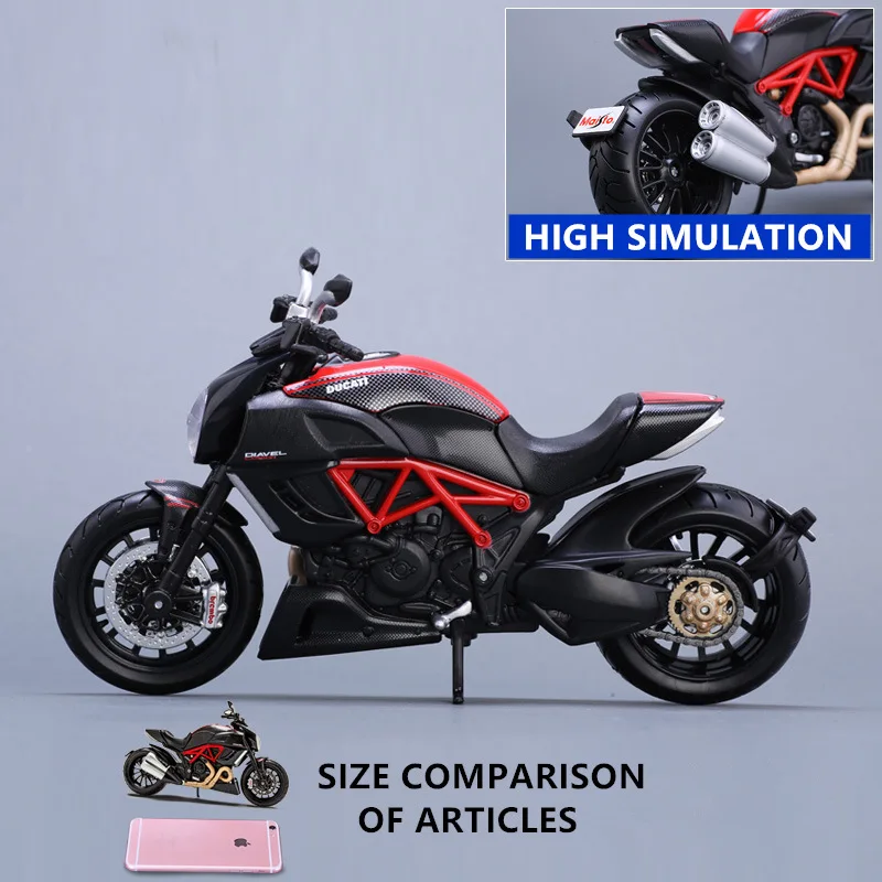Maisto 1:12 Ducati the Great Devil оригинальная Авторизованная модель мотоцикла из сплава игрушечный автомобиль Коллекционирование