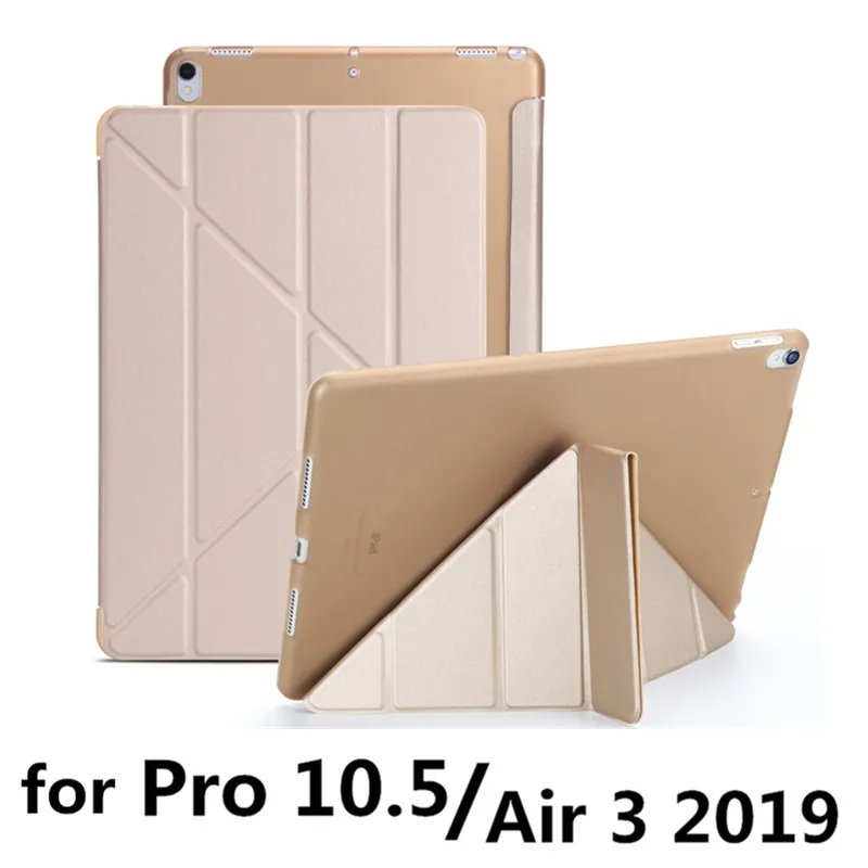 Чехол для ipad Pro 10," Air 3/ipad 10,2 защитный чехол-подставка для Apple ipad 7 7th 10,2" A2200 A2198 A2197 чехол для планшета - Цвет: pro 10.5 gold