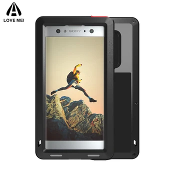 

LOVE MEI Metal Case For Sony Xperia XA2 XA2 Ultra Cover Aluminum Armor Shockproof Waterproof Case For Xperia XA2 XA2 Ultra Cover