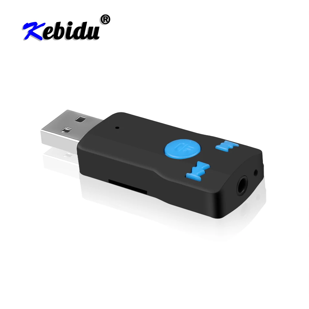 Bluetooth приемник Kebidu для громкой связи AUX 3 5 мм USB беспроводной адаптер ключ аудио