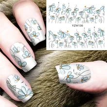 Стиль Маникюр водяная маркировка клейкая бумага хипстер цветок ногтей татуировки фототерапия DIY ювелирные наклейки для ногтей
