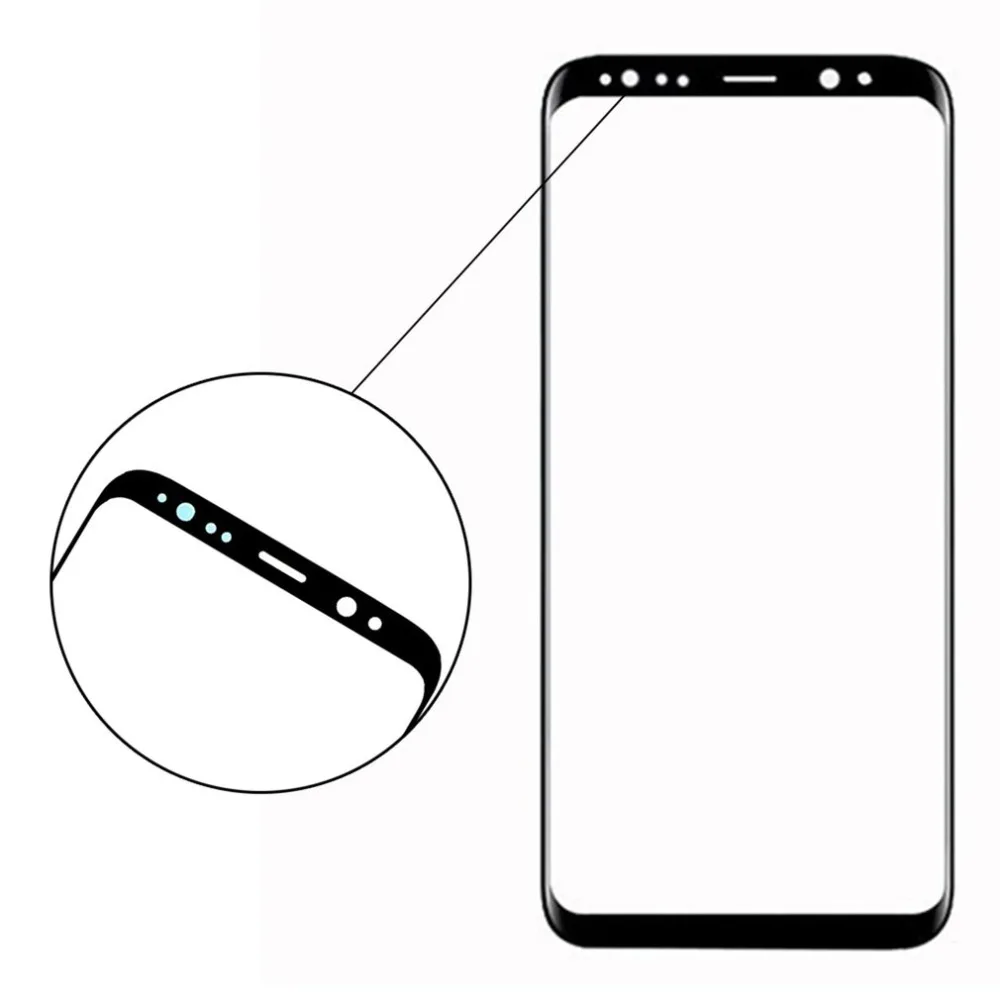 Замена передней стеклянной крышки экрана для Samsung Galaxy S8 SM-G950 S8+ replacement инструмент для замены стеклянных линз