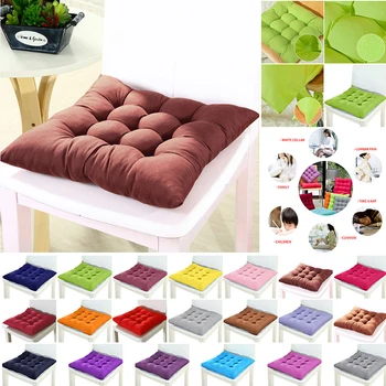 

1/2/4/6pcs Square Thickened Chair Cushion Cover Seat Pad Cushion Slipcover For Dining Room Patio Home Banquet Office 37x37cm