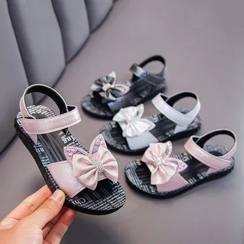 

New Girls Sandals Princess Shoes Children Summer Soft bottom Student Gladiator Shoes Baby Fashion Kids Sandals